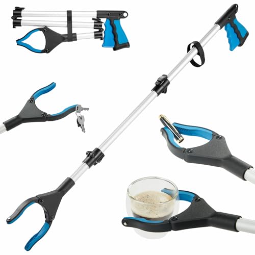 Upgraded 36 - inch Grabber Reacher Tool, Grabbers for Seniors, Trash Picker Upper Grabber, with Anti - Slip 360° Rotating Wide Jaw and Magnets, Perfect for After Surgery Recovery - size: 36 Inch