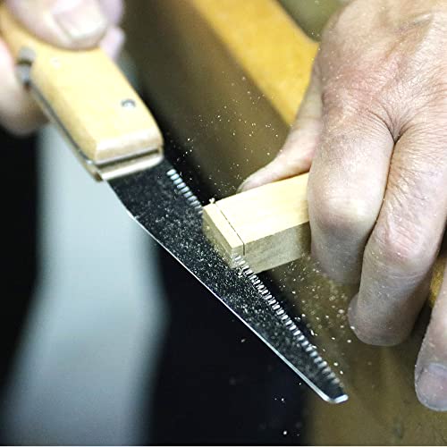 KAKURI Mini Folding Flush Cut Saw 4", Small Japanese Pocket Hand Saw - style: Woodworking (Flush Cut)