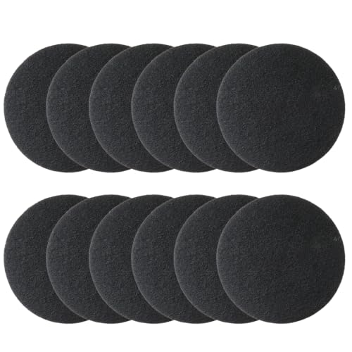 6.7inch Charcoal Filters for Kitchen Compost Bin Pail Replacement Filter Countertop Home Bucket Refill Sets, Round, 12 Pack