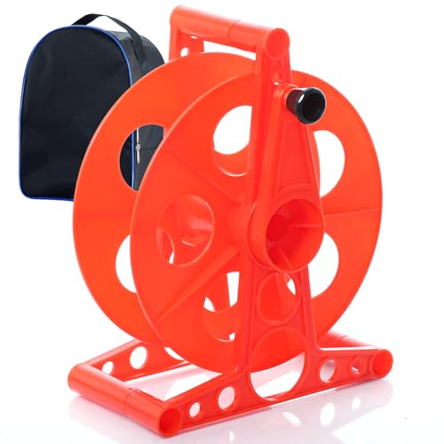 Homeon Wheels Cord Storage Reel with Handle Driven Easy to Use with Carrying Bag - style: Cord reel + bag