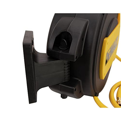DEWALT Enclosed Hybrid Polymer 3/8 in. x 50 in. Hose Reel with 1/4 in. NPT Fitting DXCM024-0434