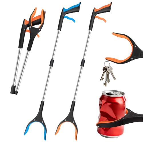 Grabber Reacher Tool - 32” Extra Long Foldable Gripper and Reaching Tool - color: 2-pack