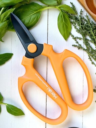 Garden Pruning Shears Scissors Carbon Steel Blades 7.0 In, Ornithogalum - Orange - style: 7.0 inch Orange