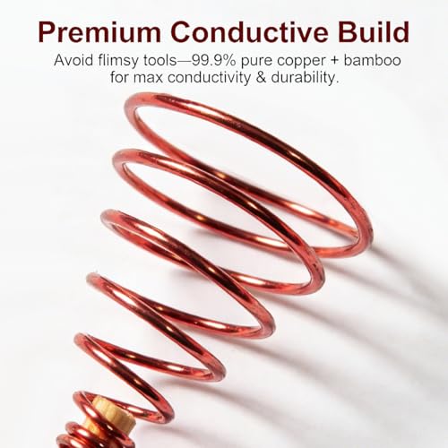 6Pack 13'' Copper Garden Stakes, Electroculture Copper Antenna for Plants
