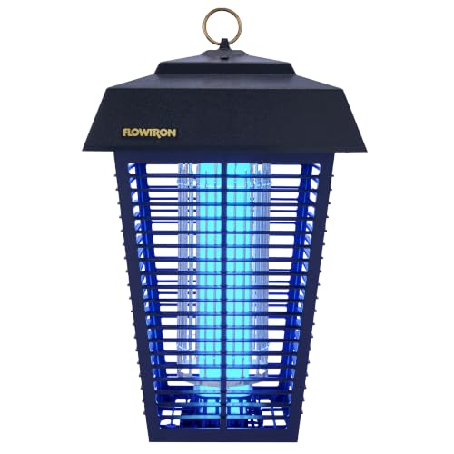 Flowtron Bug Zapper, 1.5 Acre Outdoor, Two 40W UV Bulb, 5600V Zap, Black - color: Black