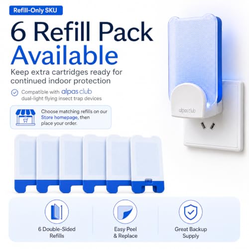 Plug-in Flying Insect Trap for Gnats & Fruit Flies, 2 Devices + 10 Refills - size: 2 Devices + 10 Refills