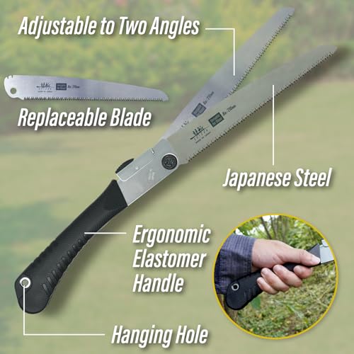 SUIZAN Folding Hand Saw 8.3" Versatile for Wood - Japanese Pruning saws - size: 8.3 Inch (210mm), style: 8.3 Inch (210mm) Folding Saw Versatile for Wood