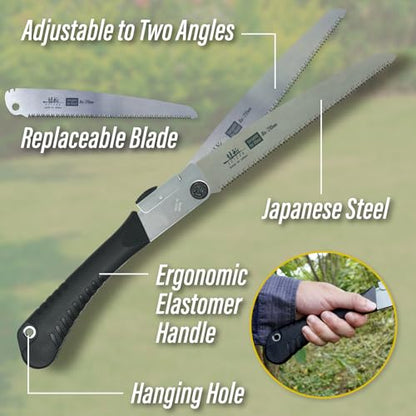 SUIZAN Folding Hand Saw 8.3" Versatile for Wood - Japanese Pruning saws - size: 8.3 Inch (210mm), style: 8.3 Inch (210mm) Folding Saw Versatile for Wood
