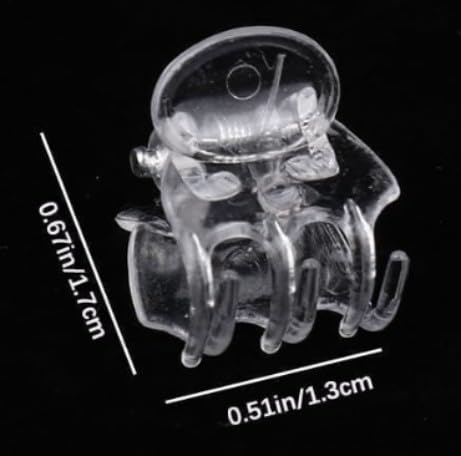 50 Pcs Plant Support Clips,Plant Orchid Clips Flowers Support Clear Fixer for Garden Vine Stem Plants Climbing Clasp Transparent 6 Claws Orchid Plastic Butterfly Plant Support Garden Structures
