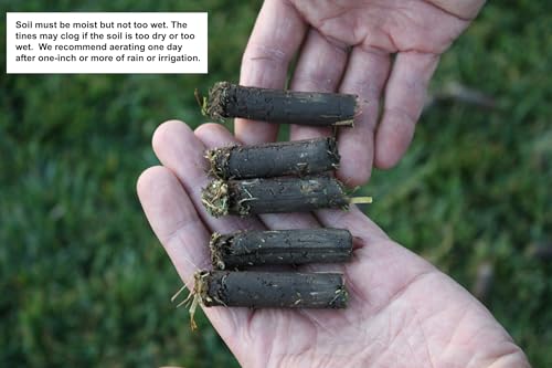 Core Lawn Aerator V4 Kit, 4.5 in Tines, Container - size: Extra Long Coring Tines with Container