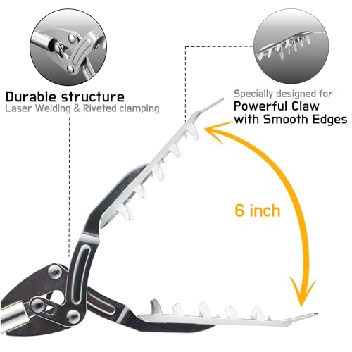 FTH Premium Stainless Steel Grabber Reacher Pickup Tool Heavy Duty 49 inch - size: 49 Inch