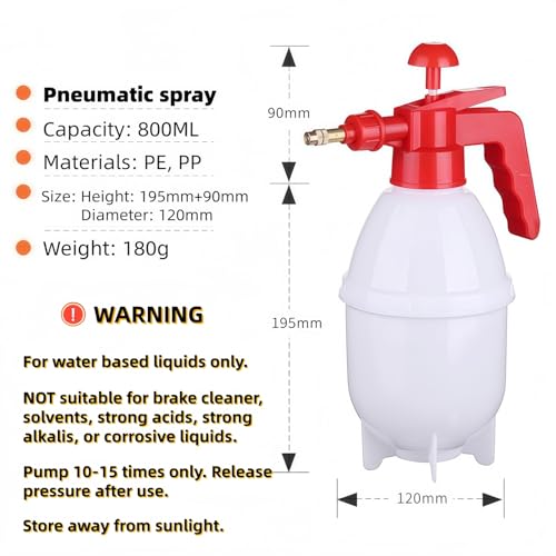 800mL Multi Purpose Pressure Sprayer for Water Plant Misting Household Cleaning and Window Wiping Heavy Duty 0 8L Pump Action Spray Bottle
