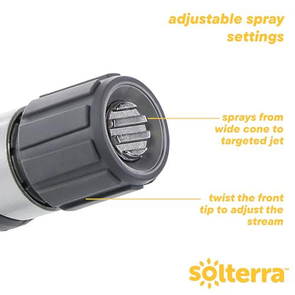 Solterra Adjustable Garden Hose Nozzle with Thumb Control - size: Thumb Control, style: Adjustable