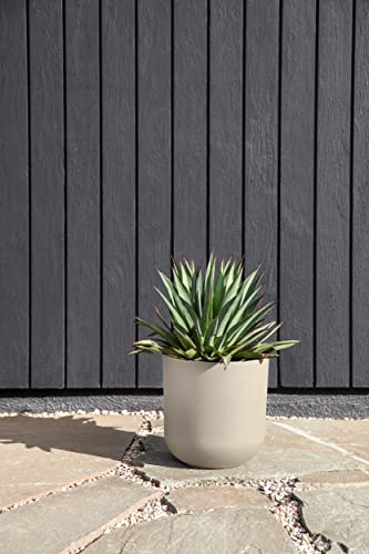 Veradek Mason Series Lima Planter - Large Round Outdoor Planter - color: Sand, size: 10 inches