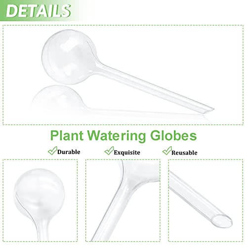 Pynqdfu 8 Pcs Clear Plant Watering Globes,Plastic Self Watering Bulbs Ball,Garden Water Device for Plant Indoor Outdoor(Small) - size: 8 Small