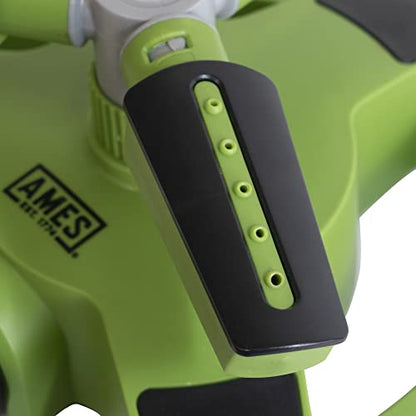 AMES Rotating Revolving Sprinkler with 3 Arms, 360 Degrees, Adjustable Lawn or Garden Watering, Large Spray Area Coverage, Easy Hose Connection, Green - style: Rotating Sprinkler