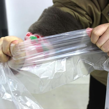 50Pcs Veterinary Insemination Rectal Long Gloves Disposable Plastic Full Arm 35.5inch for Field Dressing