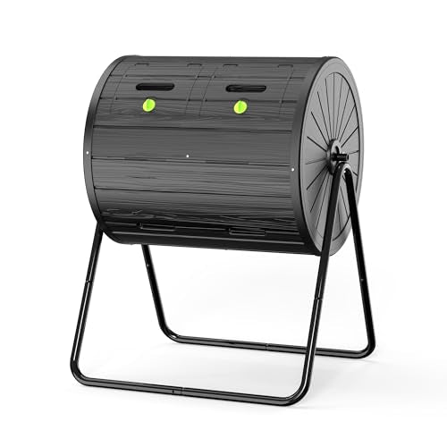 DRATO Compost Bin Outdoor 37.5 Gallon Black - color: Black
