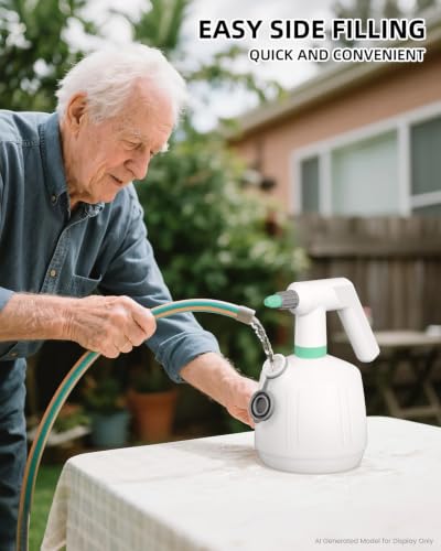 Uten Cordless Electric Sprayer 2L, Rechargeable and Portable Spray Bottle