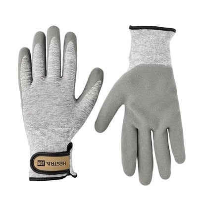 Hestra Job Verde Flex, Gardening Gloves with Latex Grip, Breathable, Seamless High Dexterity for Planting & Yard Work - size: 10