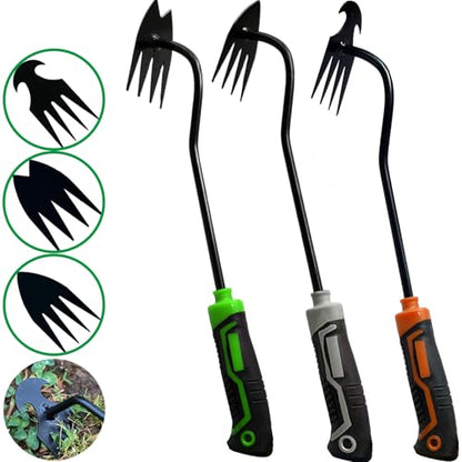 3Pcs Weed Puller Tool Garden Weed Pulling Tool,Portable Garden Weeder Tool,Gardening Weeding Tools for Garden Hand Tools for Vegetable Gardening Backyard Farm Planting & Uprooting Weeding Tool - color: GGO111
