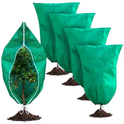 Phopich 4 Pack Plant Covers Freeze Protection 32''W x 48''H 2.5oz/yd²
