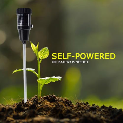 Soil PH Meter, Soil Moisture Sensor Meter, Soil PH Tester Gardening Tool Kits for Plant, Tree, Soil Tester for Moisture Great for Garden, Lawn, Farm, Indoor & Outdoor Use 295mm Long