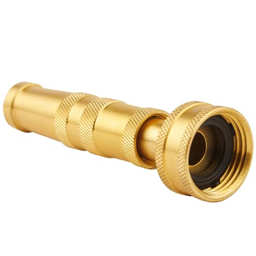 Heavy Duty Brass Hose Nozzle-4'' Adjustable Twist Garden Hose Nozzles
