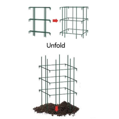 Ferry-Morse 4-Piece Multi-Use Tomato Cage & Trellis Garden Plant Support