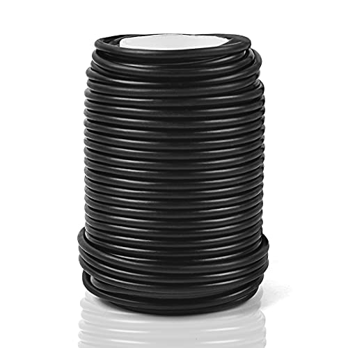 Decoroca Soft Plant Ties for Support - 65.6' Reusable Waterproof Plant Wire, Garden Twist, Office Organization and Decoration Binding（1pc/Black） - color: 1pc Black Plant Wire