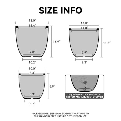 Kante Large Round Bowl Rusty Concrete Planter 18" Dia, Outdoor - color: Rusty, size: 18"d