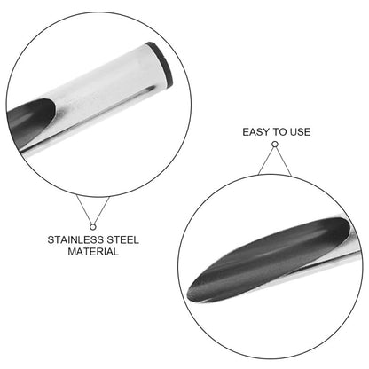 HANABASS Stainless Steel Gardening Scoop Small Handheld Soil Shovel Tool for Planting Fertilizing Weeding Portable Lightweight Durable Potting Scooper for Bonsai Vegetable Plants