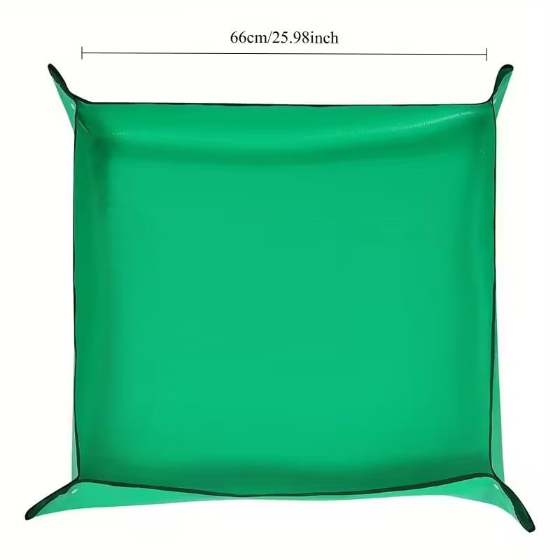 Portable Waterproof Gardening Mat – 26in Plant Potting & Repotting Mat for Indoor Gardening, Succulent Transplanting, Seed Starter Tray, Plant Accessories, Gardening Essentials, Greenhouse Floor