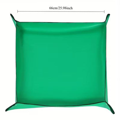 Portable Waterproof Gardening Mat – 26in Plant Potting & Repotting Mat for Indoor Gardening, Succulent Transplanting, Seed Starter Tray, Plant Accessories, Gardening Essentials, Greenhouse Floor