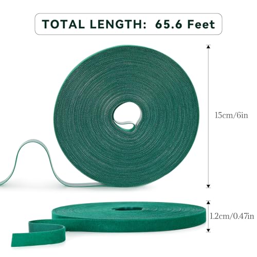 Garden Tape Garden Tie, 65.6ft x 0.6 inch Plant Supports - size: 1 Pack 65.6 Feet