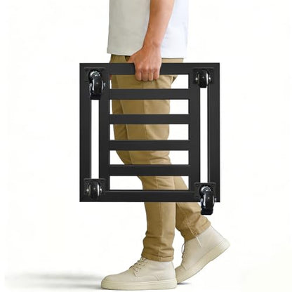Plant Caddy with Wheels, 16'' Heavy Duty Large Metal Rolling Plant Stand - size: 16''-1P