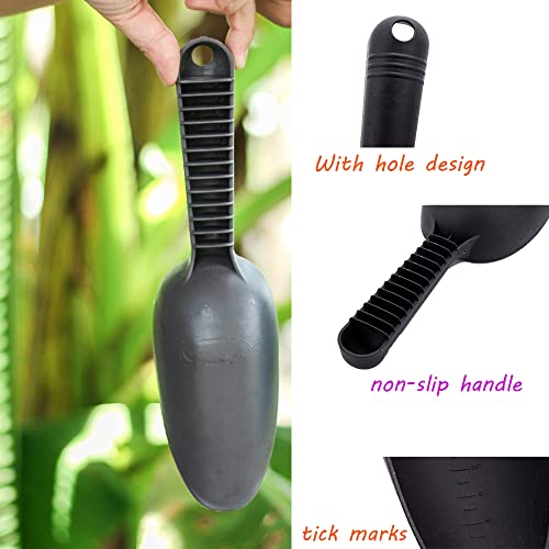 Plastic Garden Shovel Plant Hand Trowels 3 Pack Soil Planting Digging Transplanting Multi-Function Beach Sand Pet's Food Scoop Garden Tools - size: Small