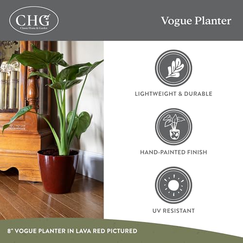 8" Vogue Planter in Earth - color: Earth, size: Vogue 8"