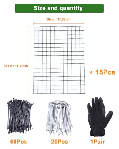Plant Cages for Outdoor Plants - Metal Wire Mesh Plant Protector Cage/Guard