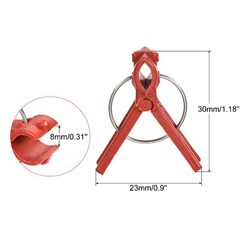 MECCANIXITY Plant Grafting Clips Plastic Curved Mouth Garden Clamps Fixing Connects Gardening Tool for Vegetable Vine Pack of 100