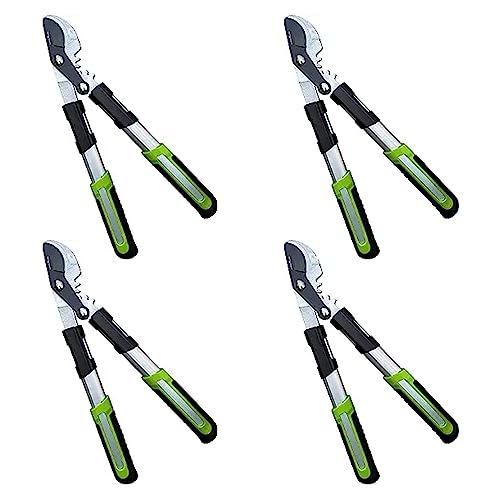 GARDEN GURU Bypass Loppers Tree Trimmer Clipper 3X Cutting Power Gardening Loppers Pruning Shear, Comfort Grip Handles, High Carbon Steel Blade, Heavy Duty Branch Cutter, Cut Thick Branches w Ease (4) - size: 4 Pack, style: Power Bypass Loppers