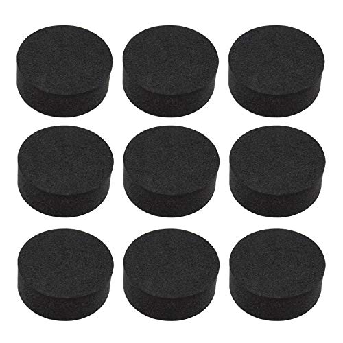 50Pcs Invisible Round Flower Pot Feet Mats Self-Adhesive EVA Plant Risers 30x11mm Non-Slip Black for Outdoor Indoor Plant Pots