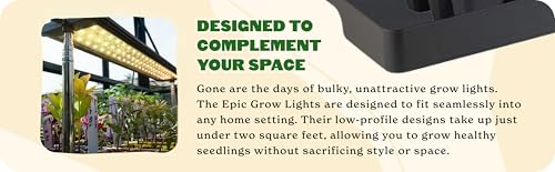 Epic Gardening Seed Starting Grow Light - Full-Spectrum LED - Standard - size: Standard