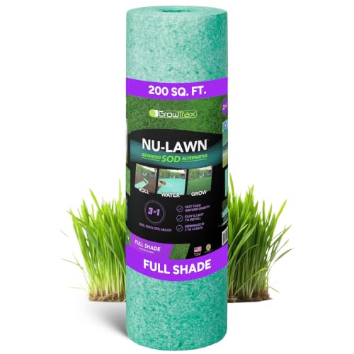Growtrax Fine Fescue Grass Mat - 200 Sq Ft Jumbo Roll