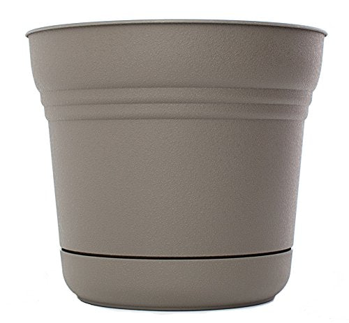 Bloem SP1460 Saturn Planter, 14" Peppercorn - color: Peppercorn, size: 14"