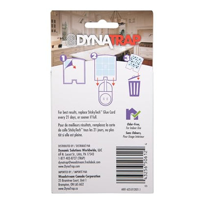 DynaTrap 23005-0612 DOT StickyTech Replacement Indoor Flying Insect Trap Glue Cards - 6 Pack