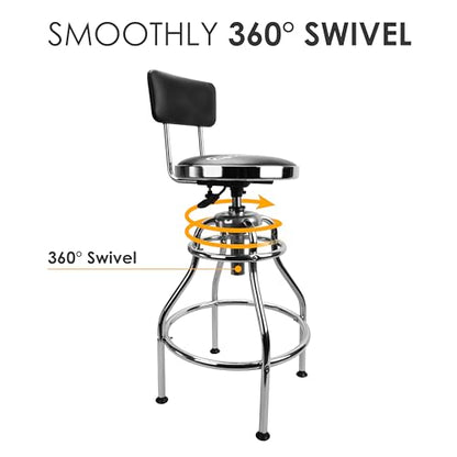 Olympia Tools 82-738 Adjustable Hydraulic Work Stool, Black - style: L - Shaped
