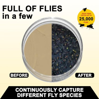 Fly Bait Attractant Trap Refill Packets 15x30g for Reusable Traps Outdoors - size: 15 pack