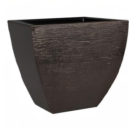 Tusco Products MSQ20ES Modern Square Garden Planter, 20-Inch, Espresso - color: Espresso, size: 20 Inch