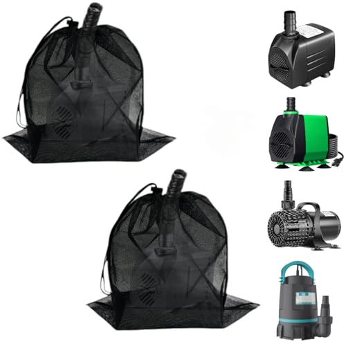 2 Pcs 8" x 10" Pump Barrier Bag, Pond Pump Filter Bag - size: 8" x 10"